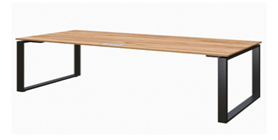 Офісний письмовий стіл Loft металеві опори AMF